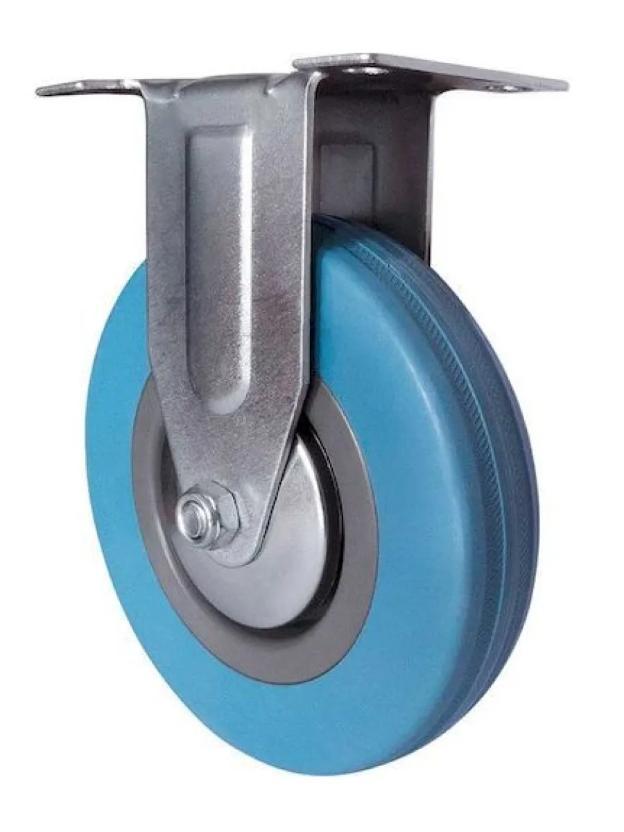 FCg (46) Колесная опора серая резина 100мм, неповоротное (грузопод.80кг) FORCE LIFTING