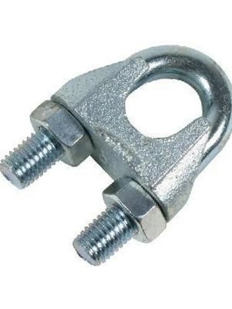 Зажим ART 9074 А4 для троса с 2-мя гайками 19,0 мм НЕРЖАВЕЙКА