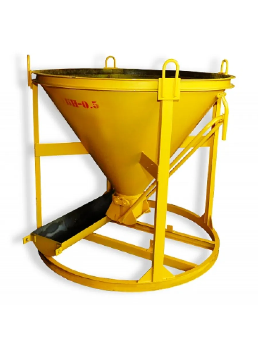 Бадья для бетона БН 2,0 м³ с лотком+воронка