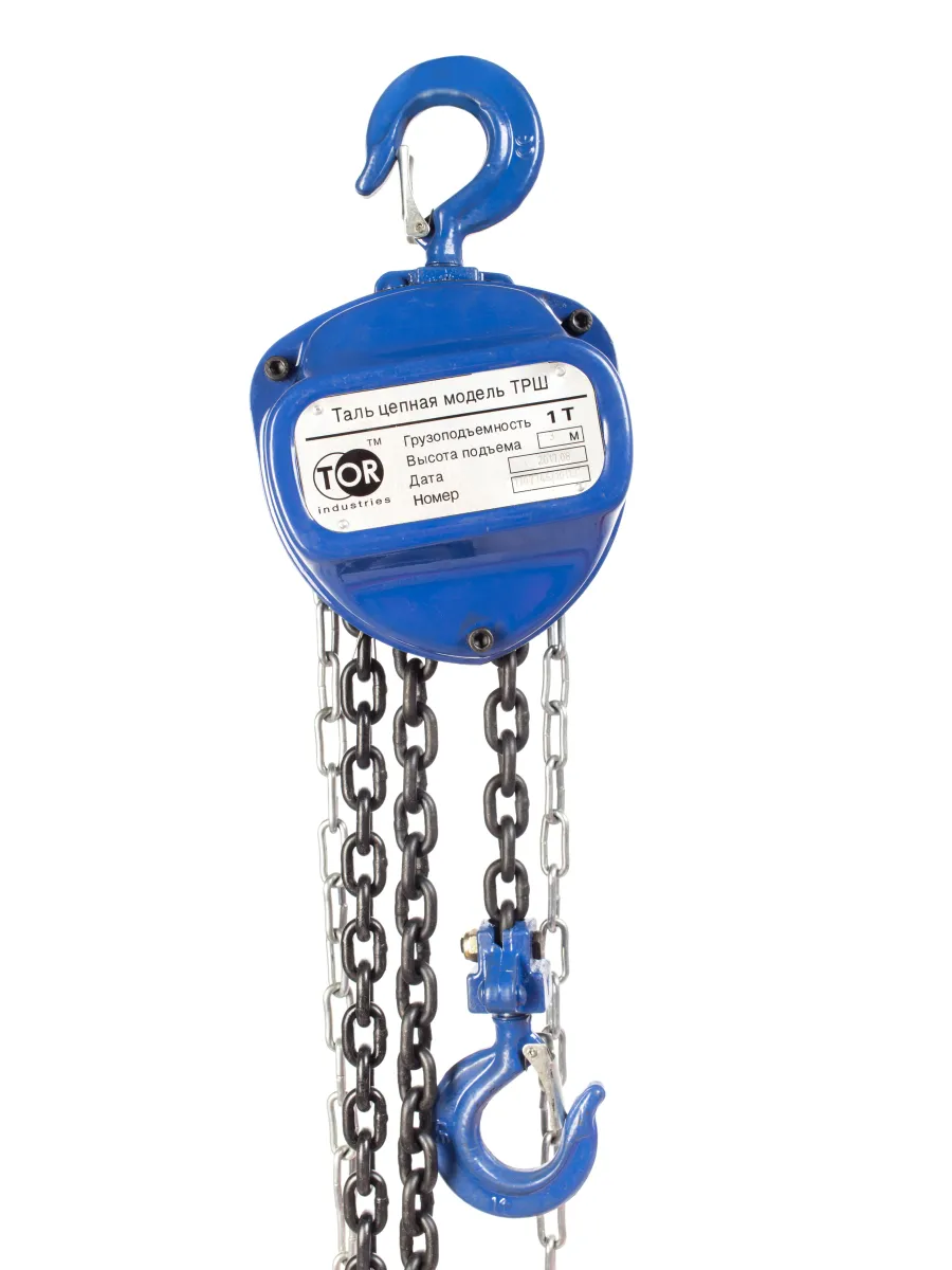 Таль ручная цепная  1,0 тн Н=12 м FORCE LIFTING