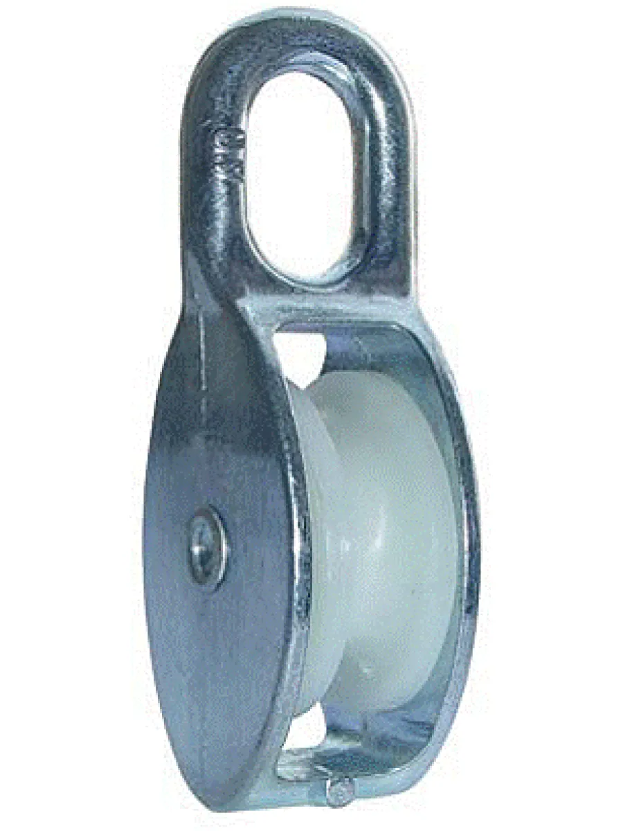 Блок одинарный пластик. оцин. 20 мм  FORCE LIFTING