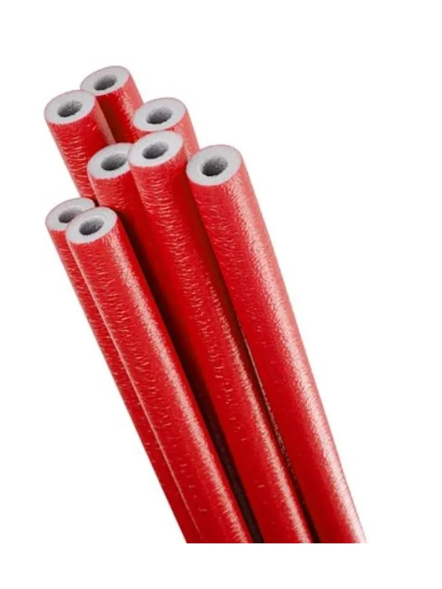 Труба теплоизоляционная  28/ 4 красная, бухта 10м