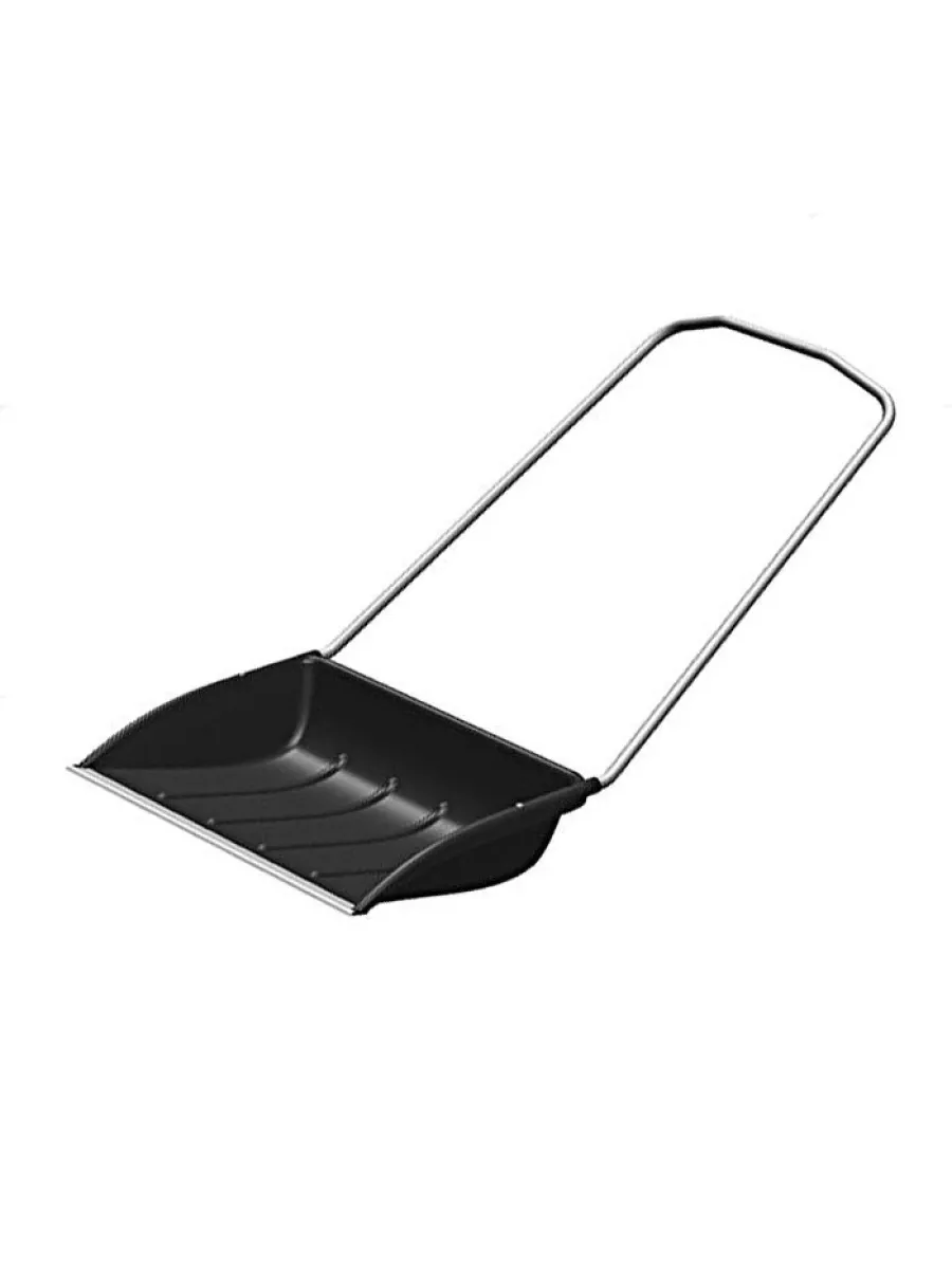 Движок для уборки снега пластик 700х465мм (700х530мм), с планкой