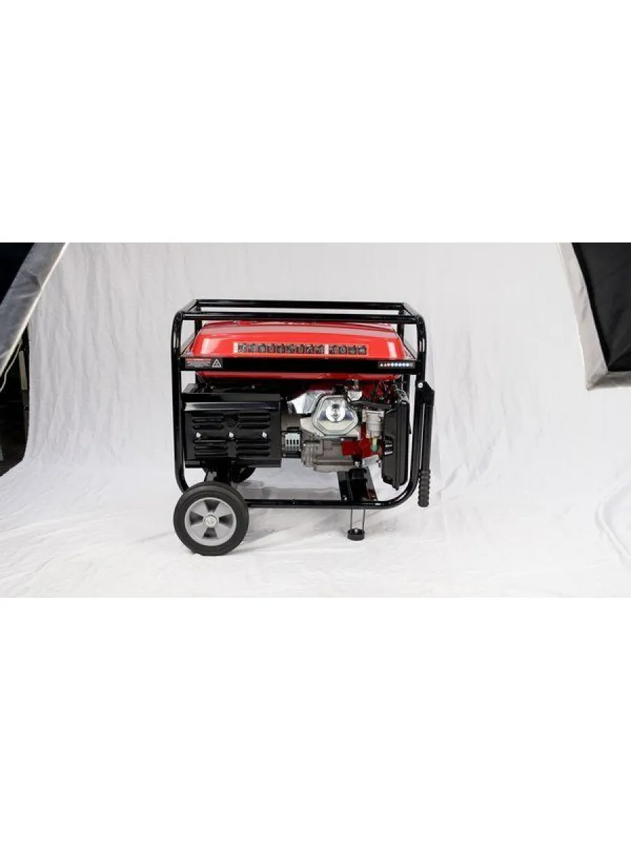 Генератор бензиновый 10,0 кВт, 220В/50Гц, 25 л, ручной + электрический старт с колесами LASTING TOOLS