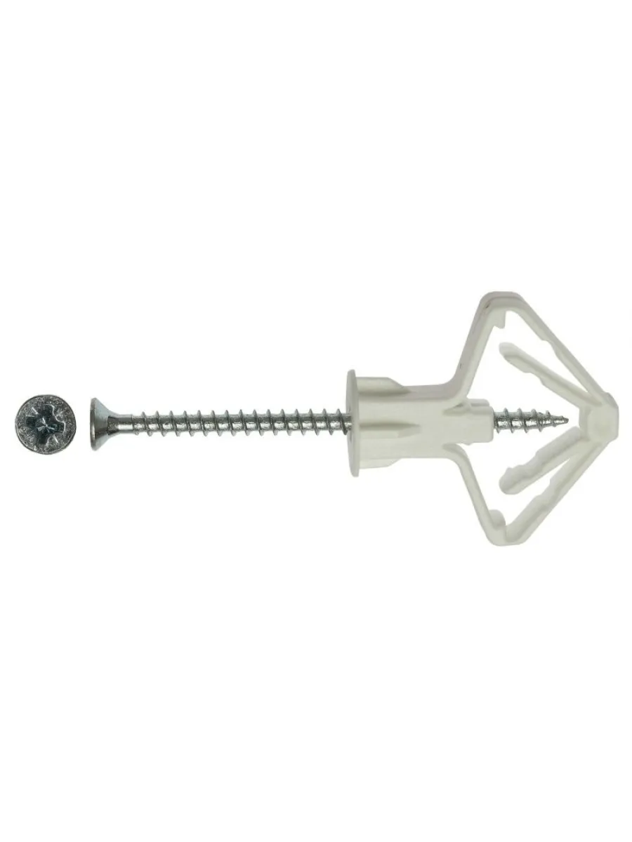 Дюбель "Бабочка" для гипсокартона с шурупом 10,0х50 (упаковка 100шт.)