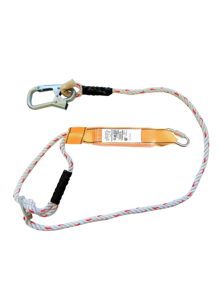 Строп аВрег+КС (канат) с амортизатором и малым монтажным карабином
