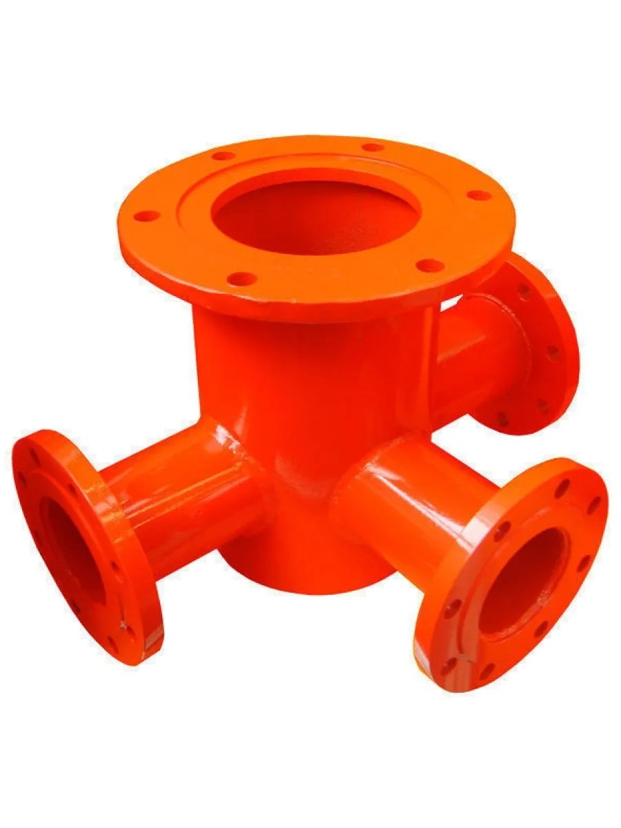 Подставка пожарная тройная фланцевая ППТФ Ду150х100 (сталь)