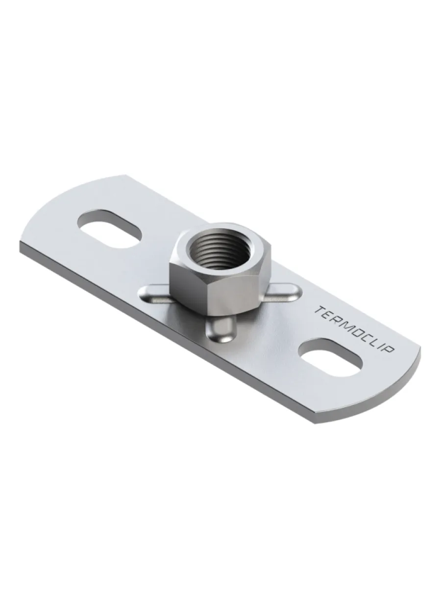 Пластина с гайкой оцинк. 30х80мм М10