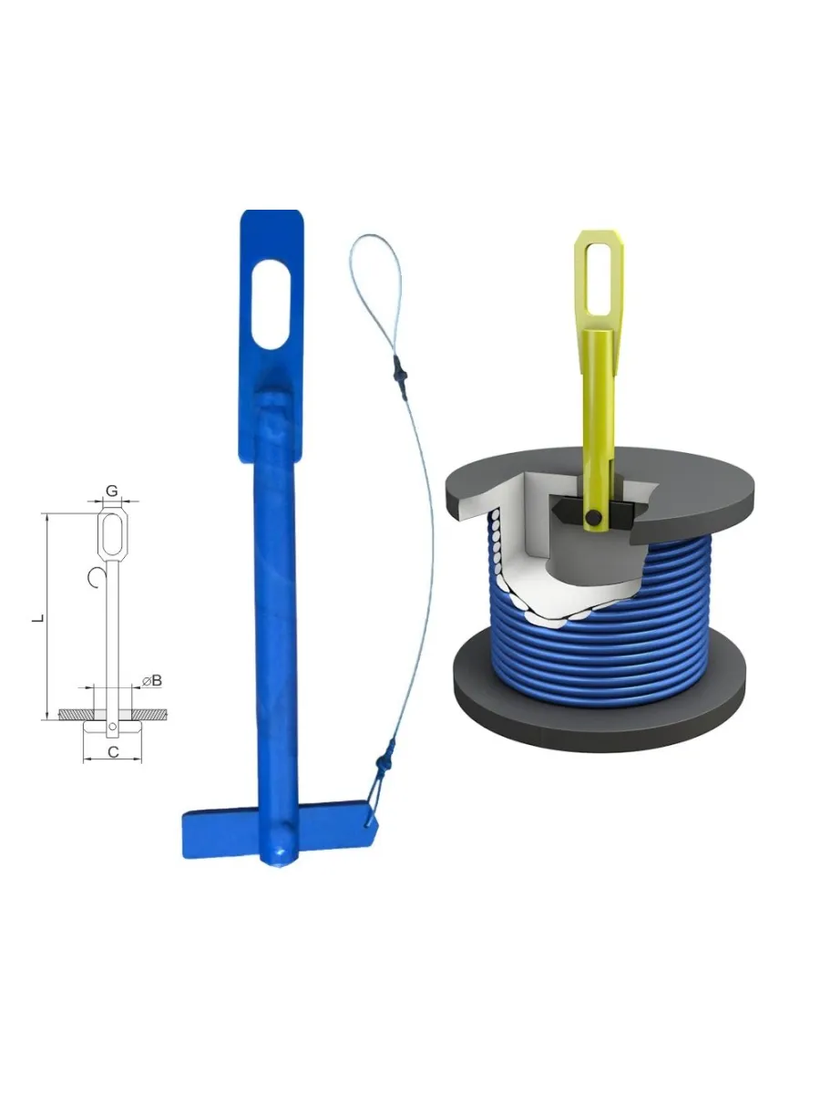 Захват для барабана с металлической тягой (вертик. подъем) 8,0 тн ЗБт-8,0