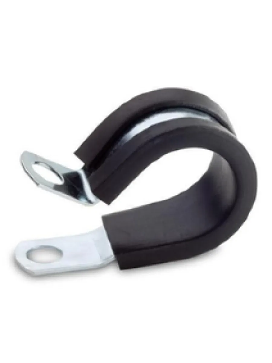 Скоба стальная оцинк. с резиновым уплотнителем СМР/ хомут Руббер 32/15