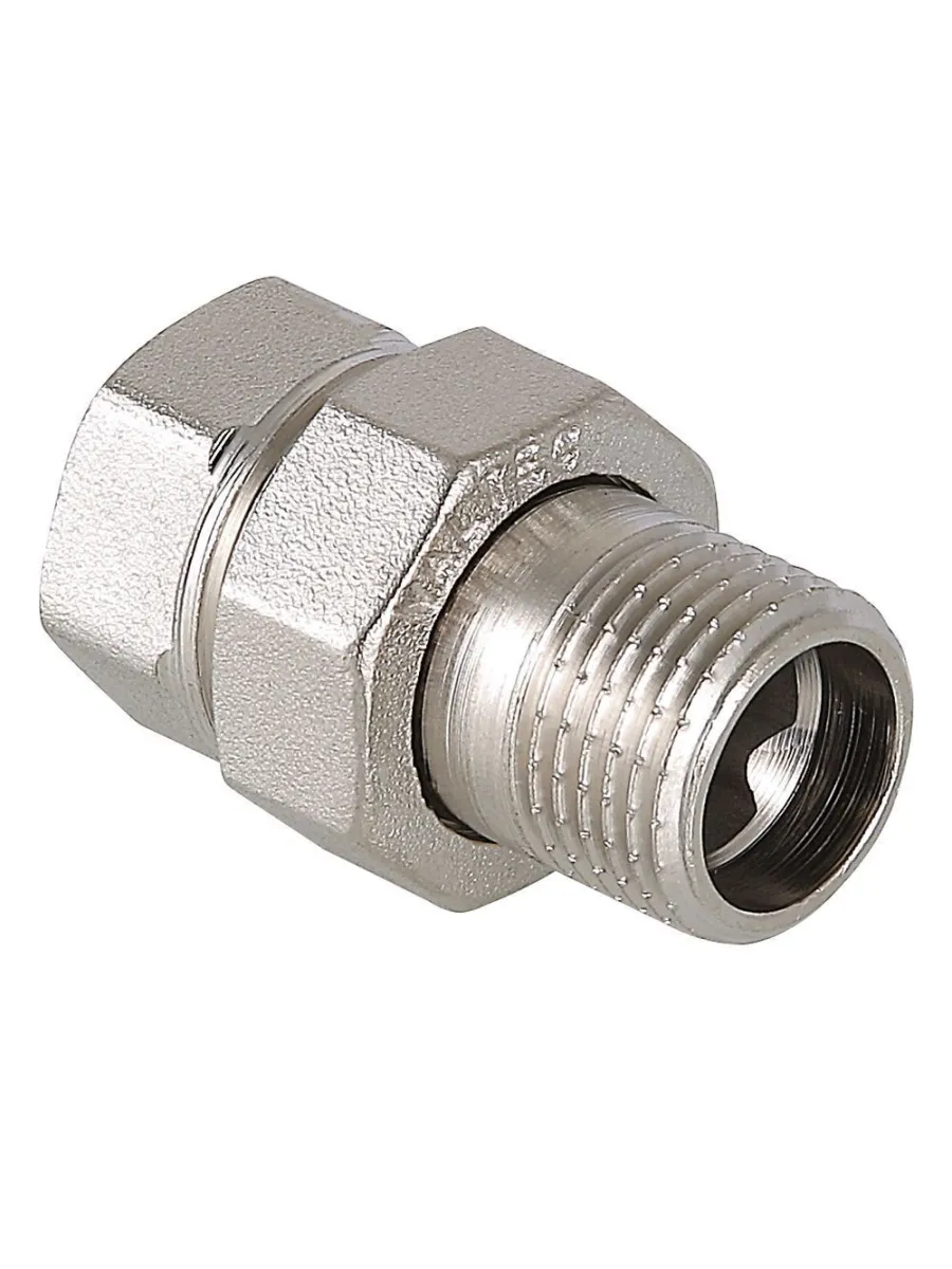 Соединение прямое никелированное 20 г/ш (3/4") AQUA LIFE