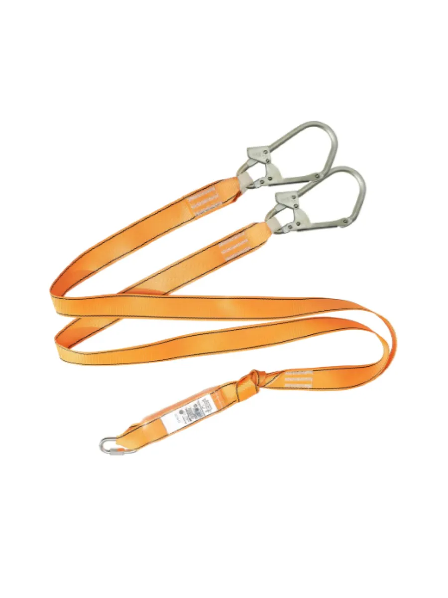 Строп аАд+КС (лента) с амортизатором и двумя монтажными карабинами