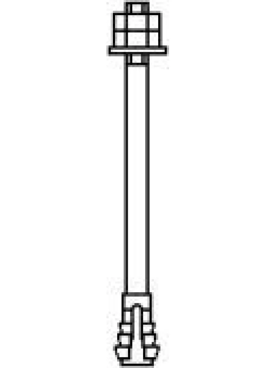Болт фундаментный  М42х 400 ГОСТ 24379.1-2012 тип 6.1 09Г2С (без маркировки) L 140мм