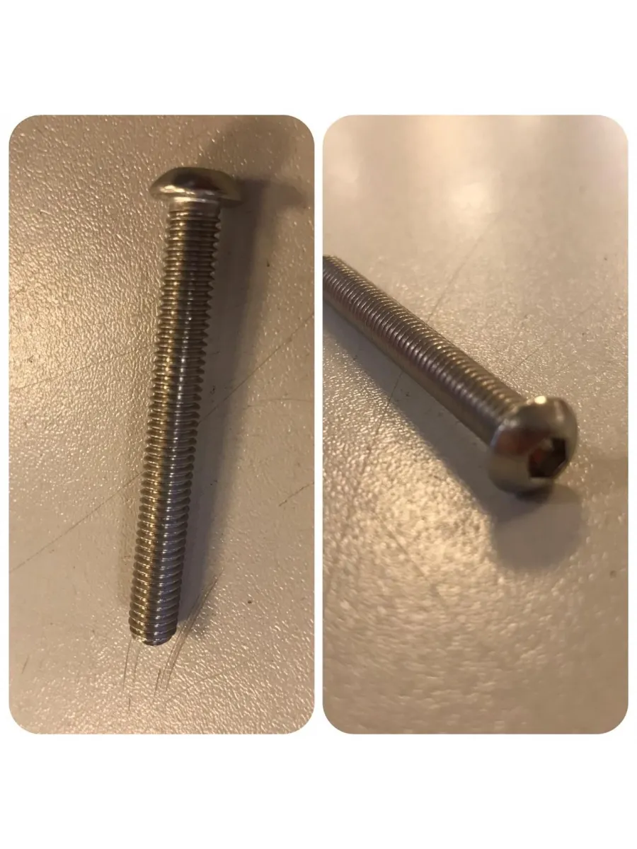 Винт А2 ART 9053 (ISO 7380-1) с полукругл.гол. с внутр.шестигр. НЕРЖАВЕЙКА  6х50