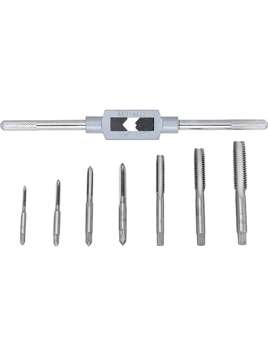 Набор метчиков М3-М12, 8 предметов СИБРТЕХ