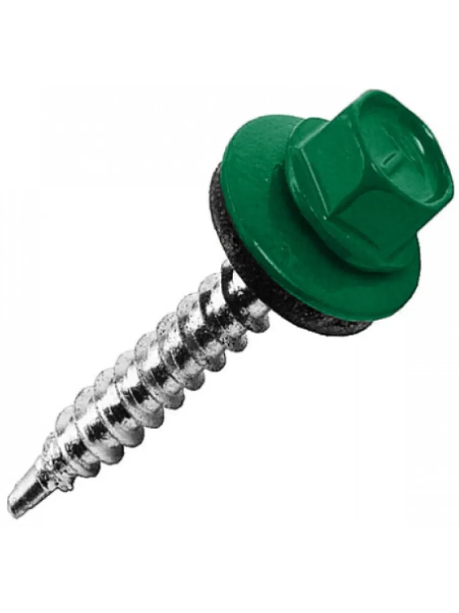 Саморезы ш/г 6002 зеленый 4,8х35 (упаковка 550шт.) POWER FASTEN