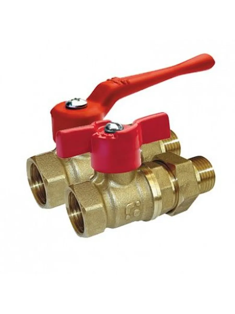 Кран шаровый лат шт/нак гайка бабочка 11Б27п1 Ду15