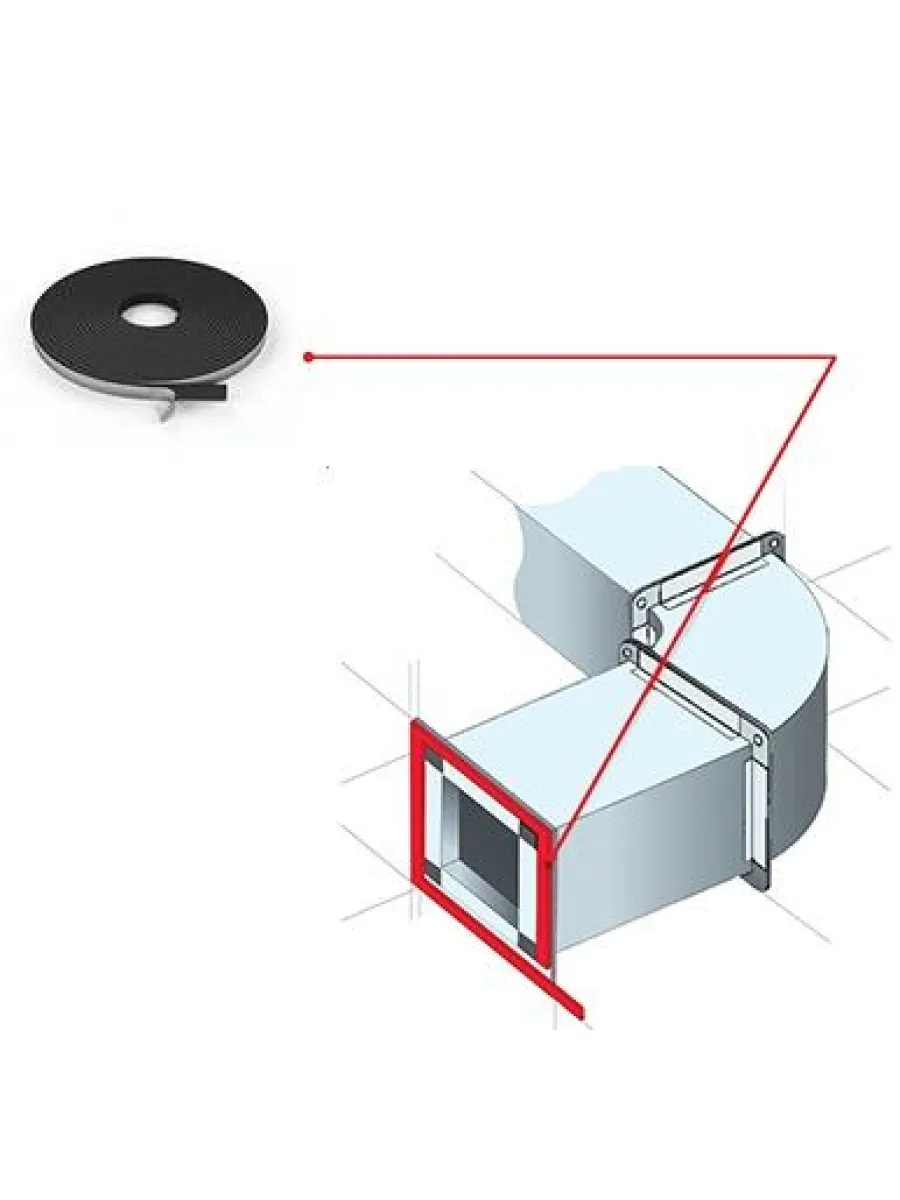 Лента межфланцевая уплотнительная 5х20 10м