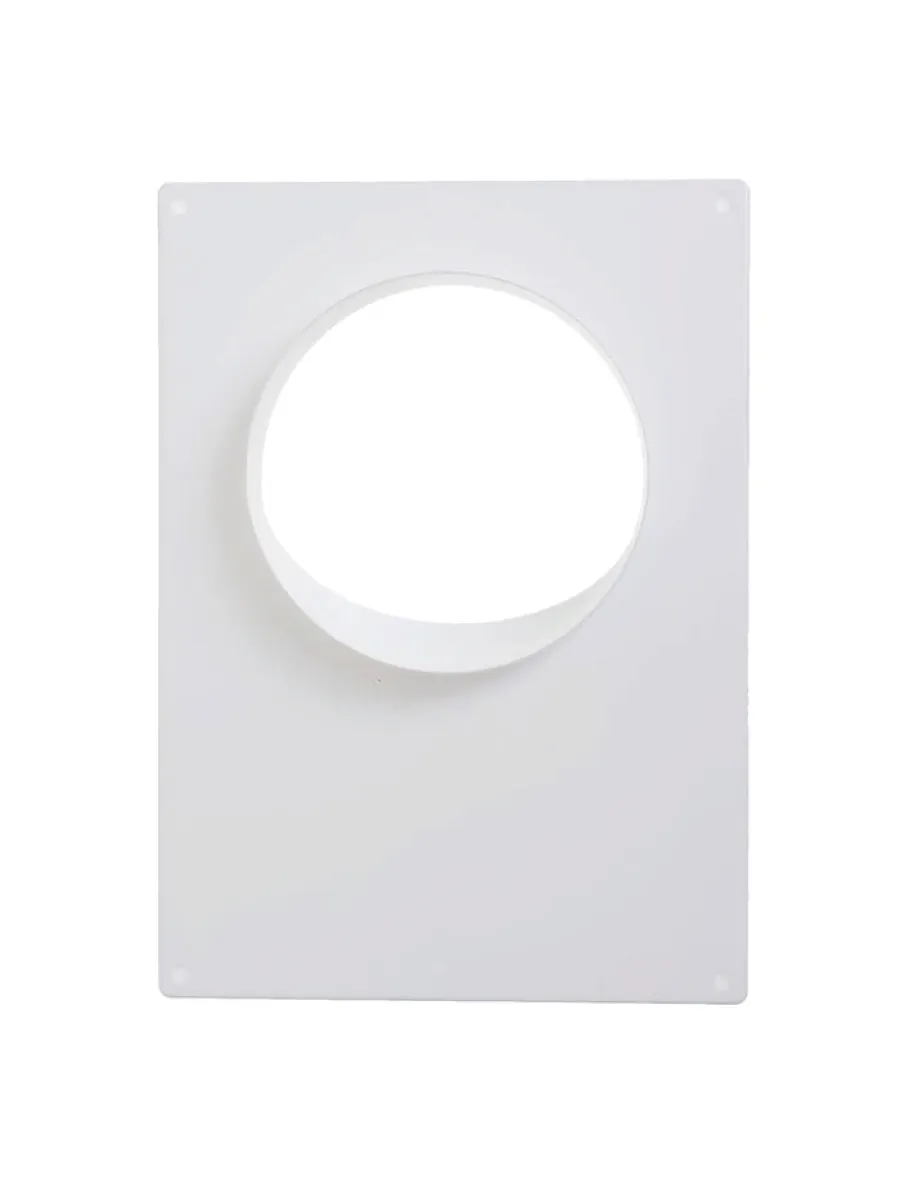 Площадка торцевая пластиковая без решетки 250х180 фланец D125