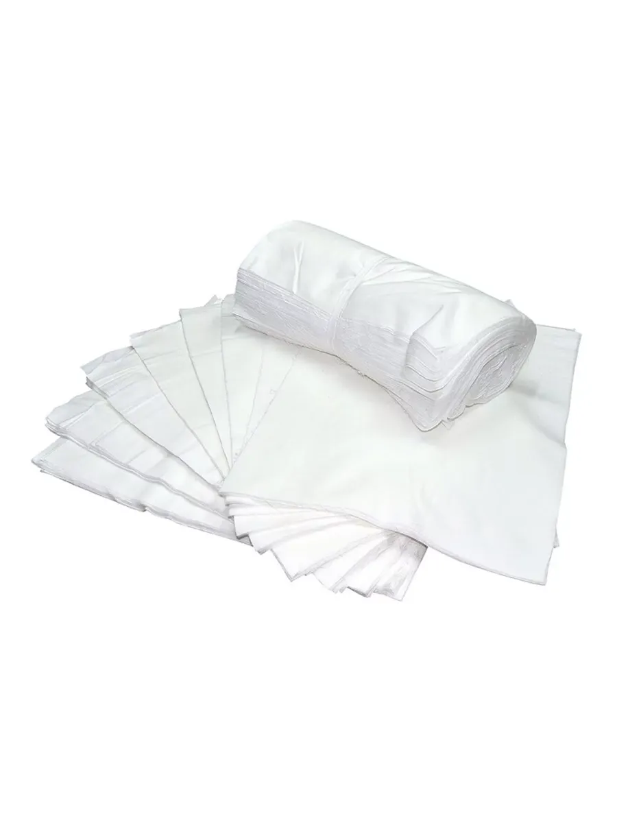 Техсалфетка х/б белая 40х40см 120гр./м² (упаковка 100шт)