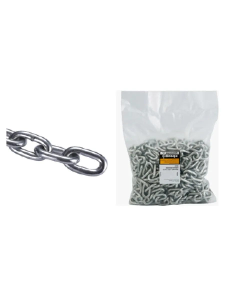 Цепь с коротким звеном DIN 766 D1  3,0 мм (звено вн.длина/нар.ширина 16/11мм) (бухта 5м) FORCE LIFTING