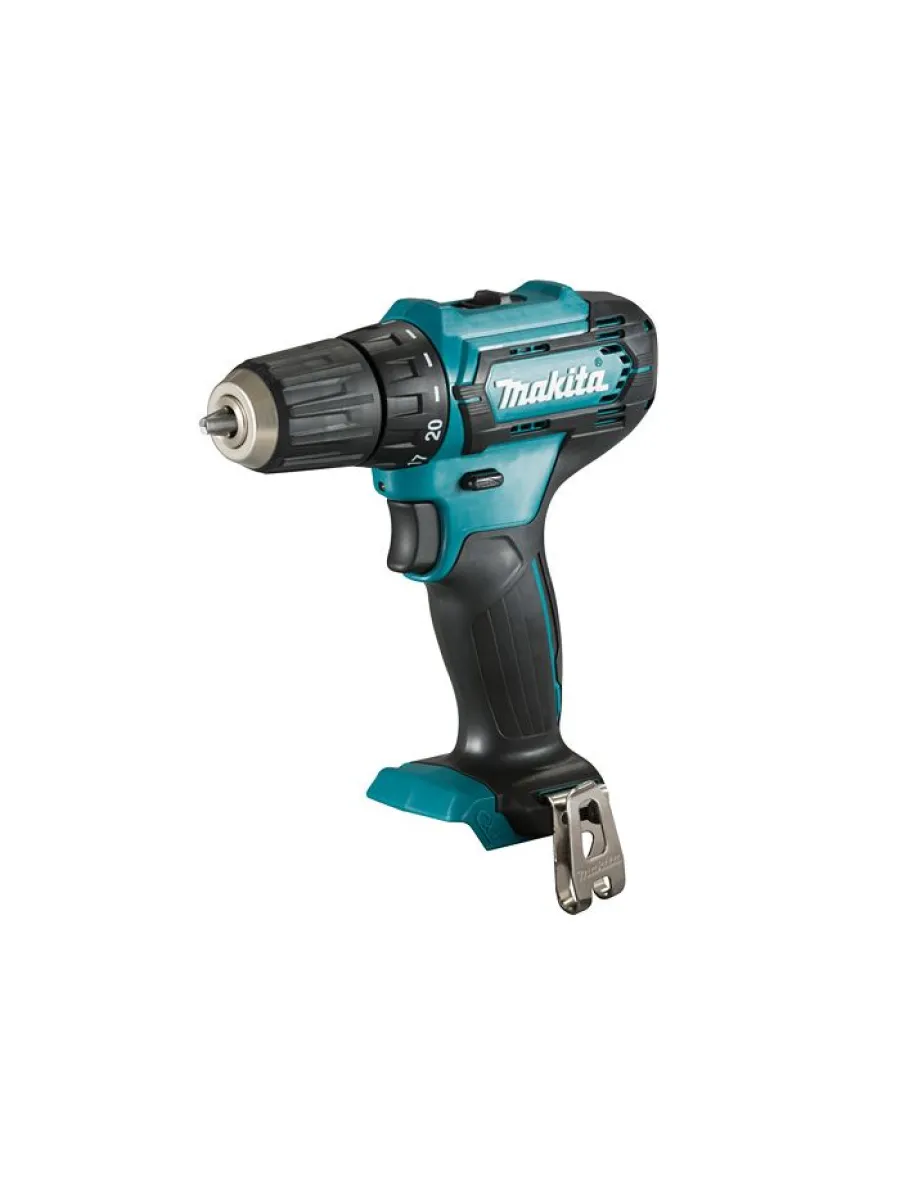 Дрель-шуруповерт аккумуляторная MAKITA DF333DWYE, 12В, 30Hm, 2х1.5 Ah, ЗУ