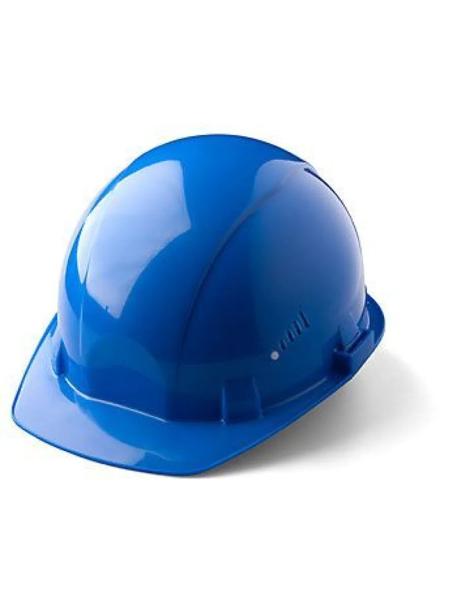 Каска защитная синяя, храповик