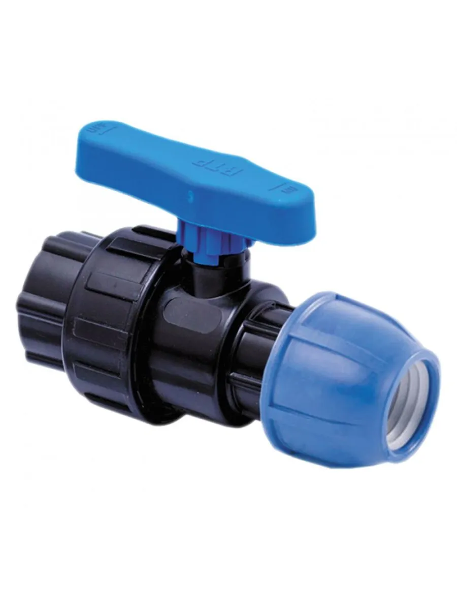 Кран шаровой компрессионный внутр. резьба d 25х3/4" PN16/PN10