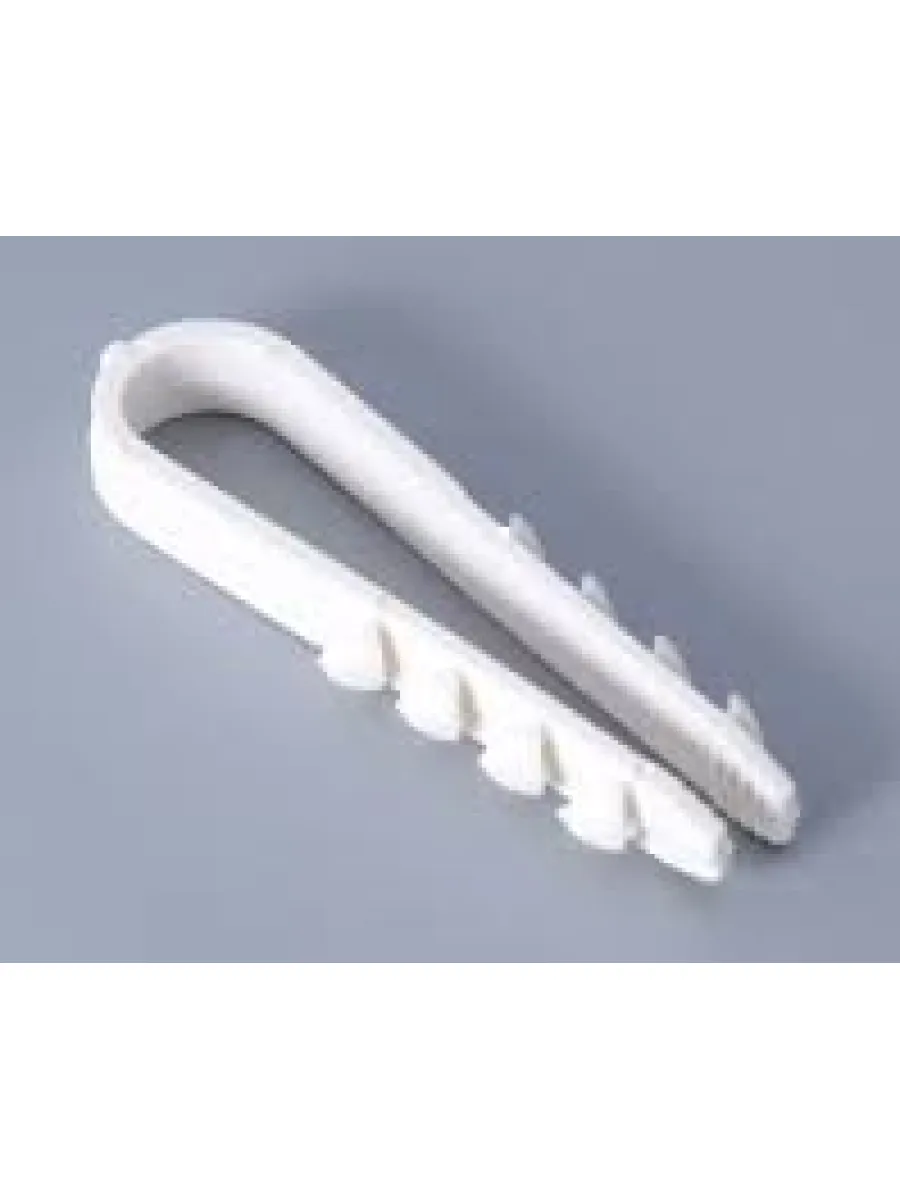 Дюбель-хомут (нейлон) ДХ 5-10 белый (упак. 100шт) POWER FASTEN