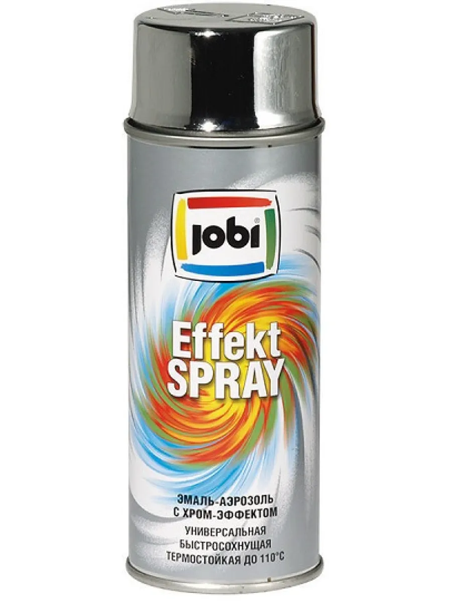 Эмаль аэрозольная с хром-эффектом золото (400 мл) JOBI