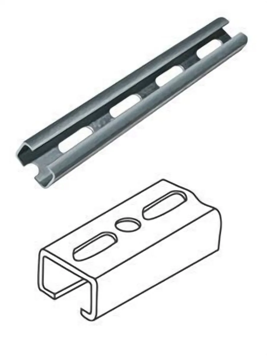 Траверса монтажная цинк 50х50х1,5мм (3 метра)