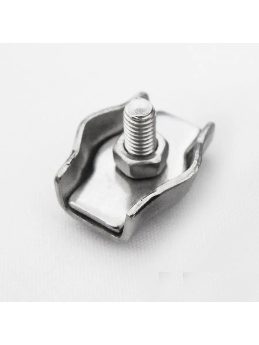 Зажим ART 8304 А4 для троса SIMPLEX  4,0 мм НЕРЖАВЕЙКА