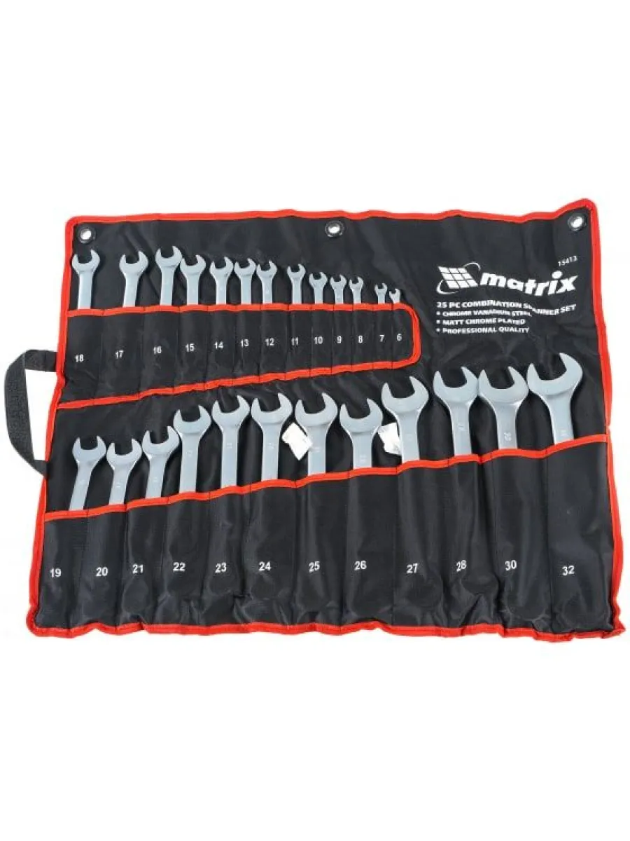 Набор ключей комбинированных  6-32 мм (25шт.) хром LASTING TOOLS