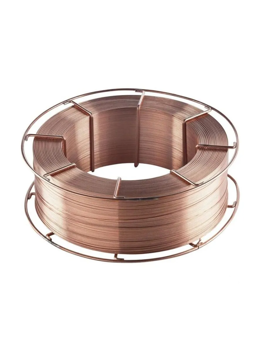 Проволока стальная сварочная ГОСТ 2246-70 Св08Г2с омедненная d 1,0 (бухта  5кг) СЗСМ