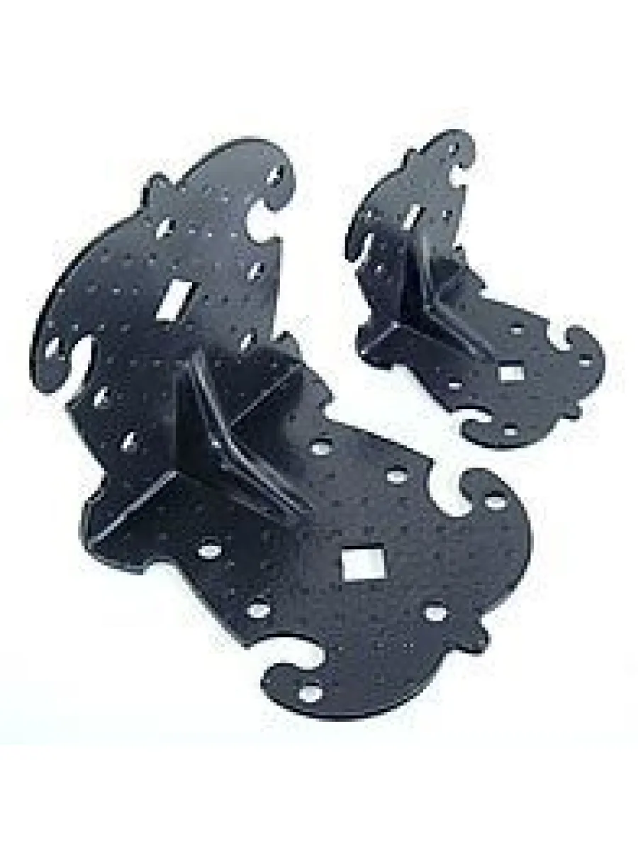 Уголок крепежный фигурный УКФ 70-70-60-2,0-У-53 черный