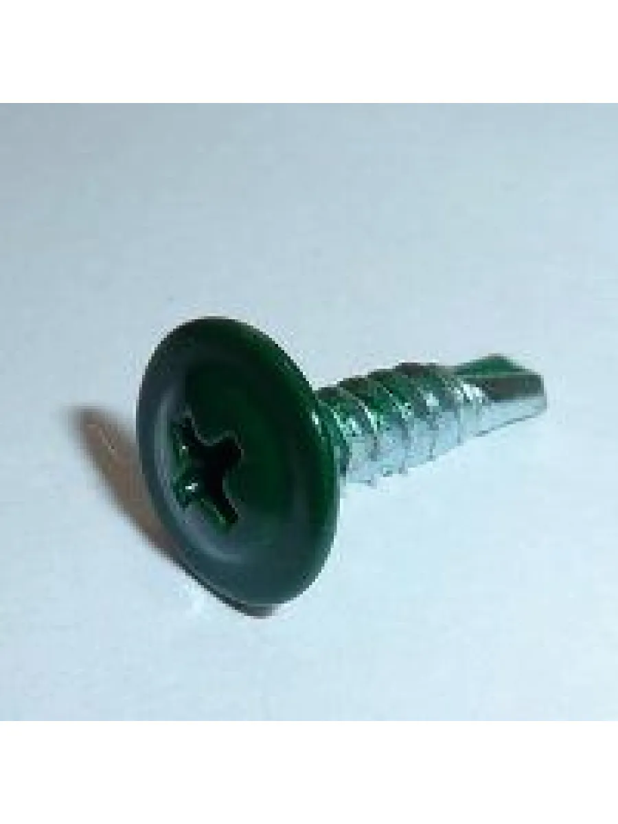 Саморезы с п/ш сверло 4,2х41 6005 темно-зеленый (упаковка 250шт.)