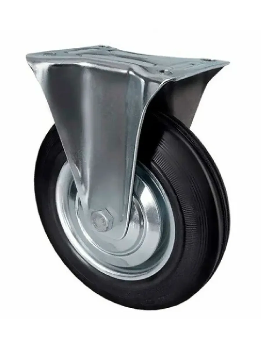 FC (80) Колесная опора 200мм, промышленная, платформенное крепл., неповоротн. (грузопод.185кг) FORCE LIFTING