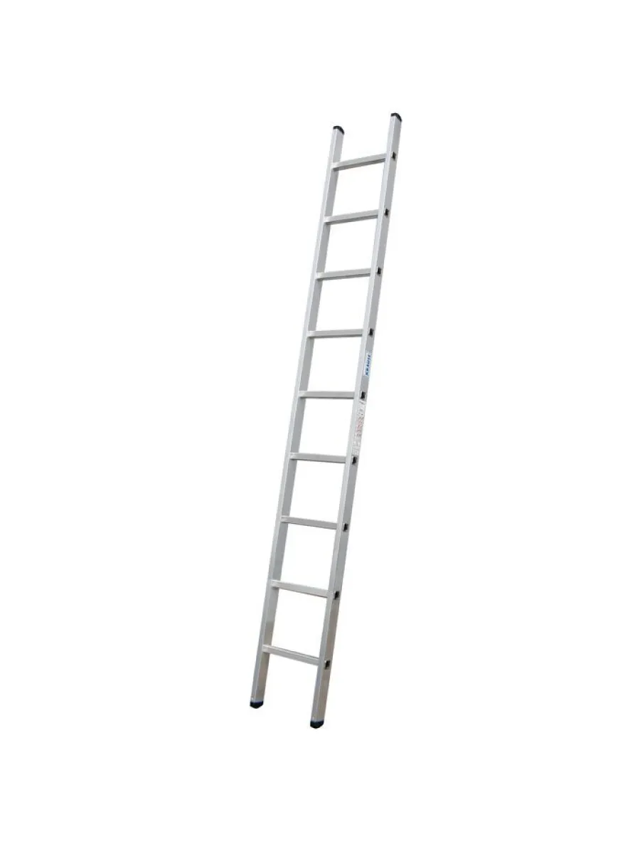 Алюминиевая односекционная лестница  9 ступеней 2,5 м Россия
