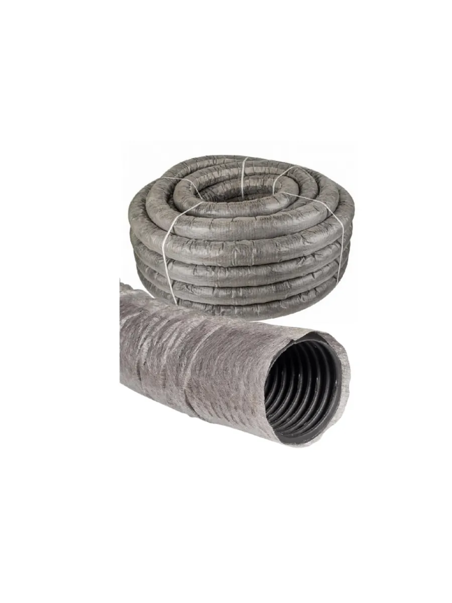 Труба дренажная защитная с перф. с геотканью D160 мм (SN4 односл.) 50м