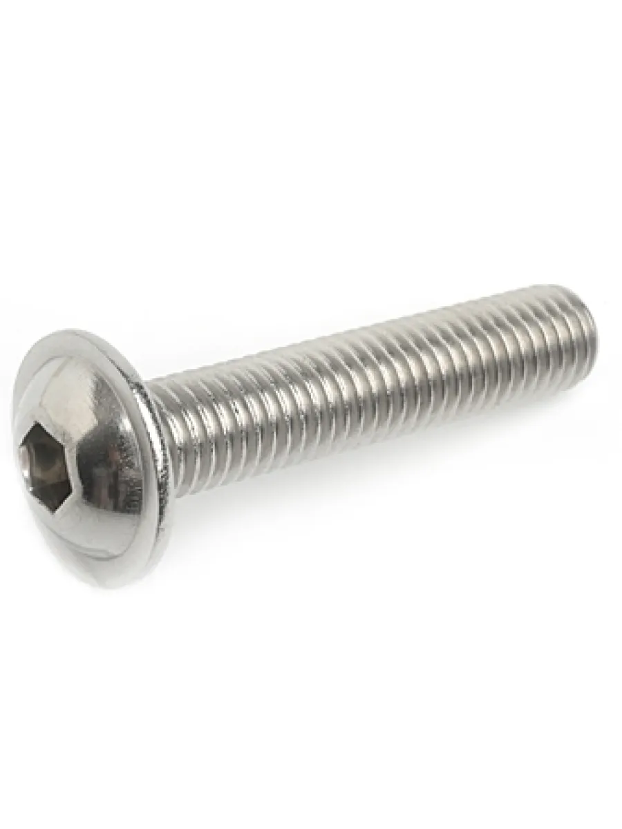 Винт А2 ART 9084 (ISO 7380-2) с полукругл.гол. с внутр.шестигр. с фланцем НЕРЖАВЕЙКА  6х20 POWER FASTEN