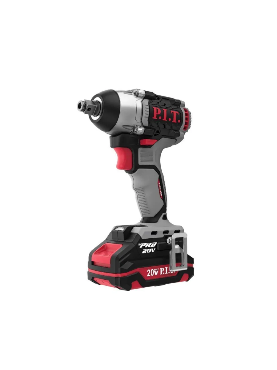 Гайковерт аккумуляторный ударный P.I.T. PIW20H-300B/1, 20В, 300Нм, 1х2.0Ач,ЗУ