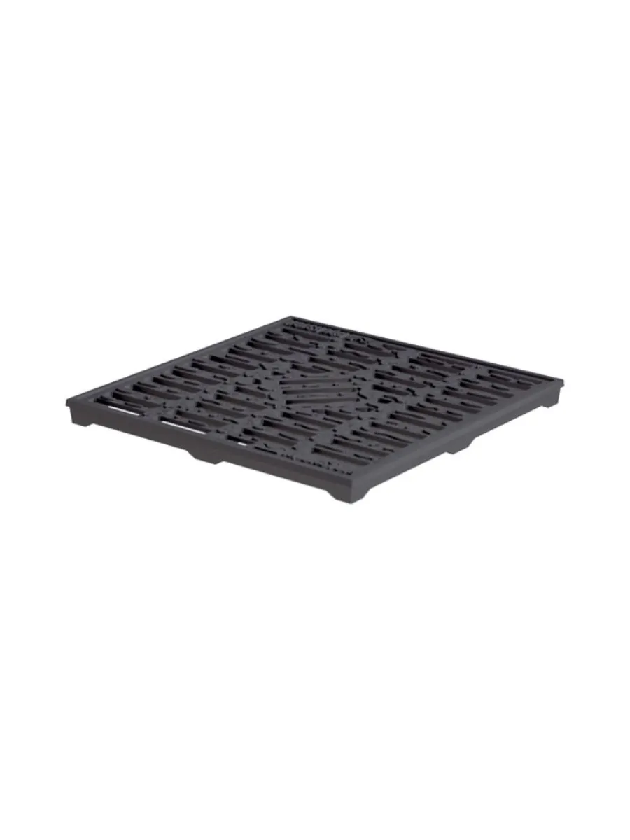 Решетка чугунная для дождеприемника 300х300 "капля" Аквасток