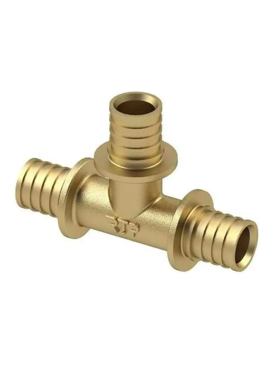 Тройник аксиальный 20х20х20 латунь