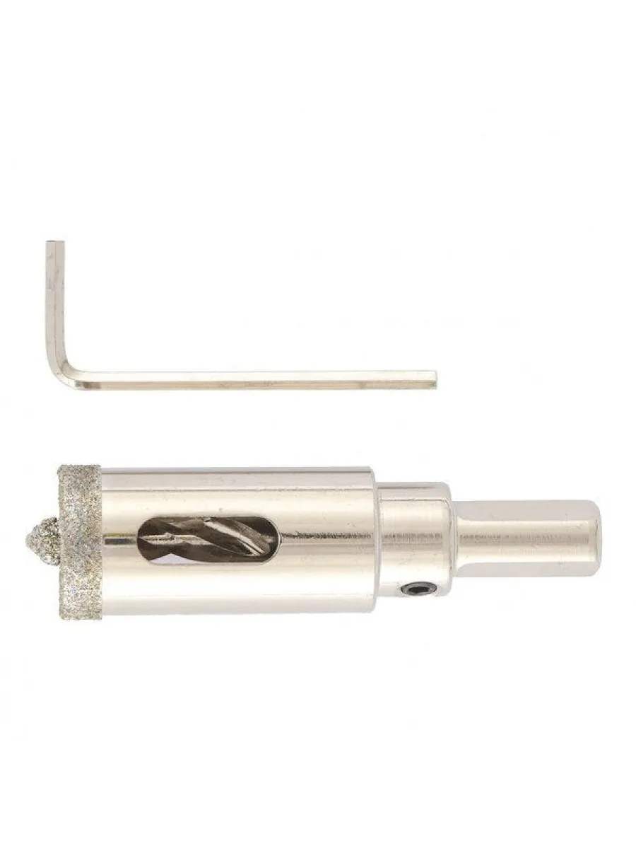 Сверло алмазное по керамограниту  20 х 67 мм, 3-гранный хвостовик