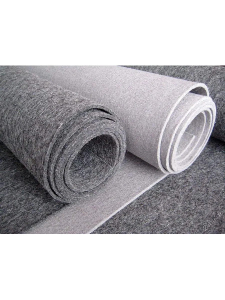 Войлок шерстяной технический 6-8 мм (рулон 1,7м х 15м) 