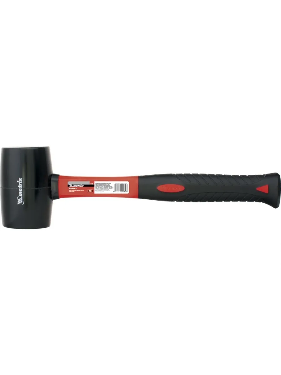 Киянка 450 гр черная резина, фибергласовая рукоятка LASTING TOOLS