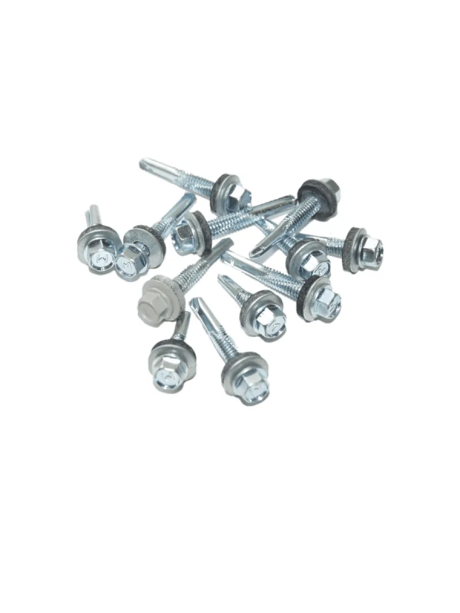 Саморезы ш/г 5,5х 38 (сверло №5 увеличенное) цинк POWER FASTEN (упаковка  400шт.)