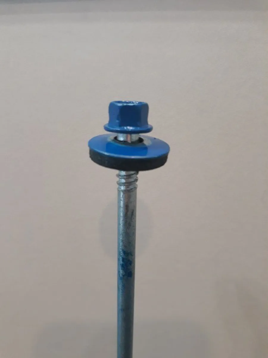 Саморезы для сэндвич-панелей RAL 5005 6,3x180 (упаковка  50шт.) POWER FASTEN