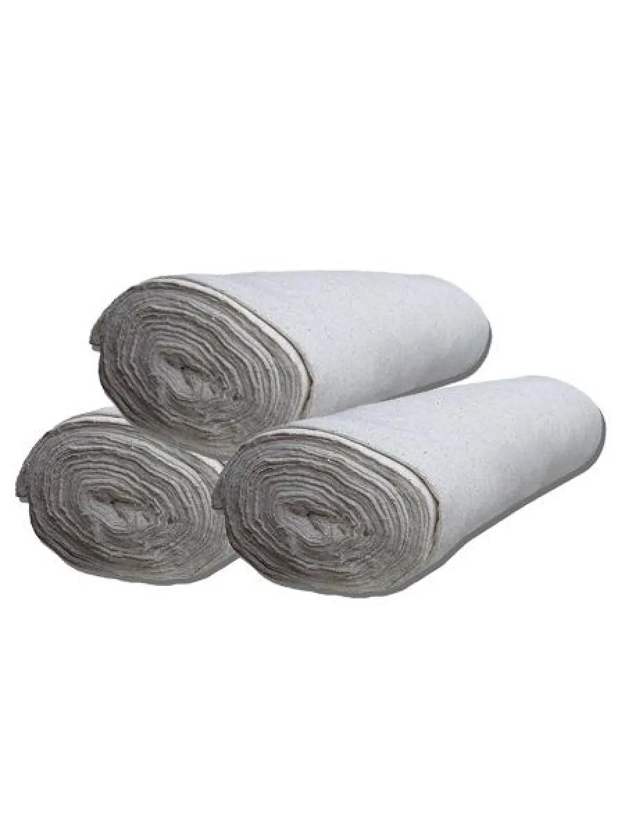 Полотно х/б нетканое рулон 1,5мх50м 180гр./м² ветошь (рулон 50 метров)