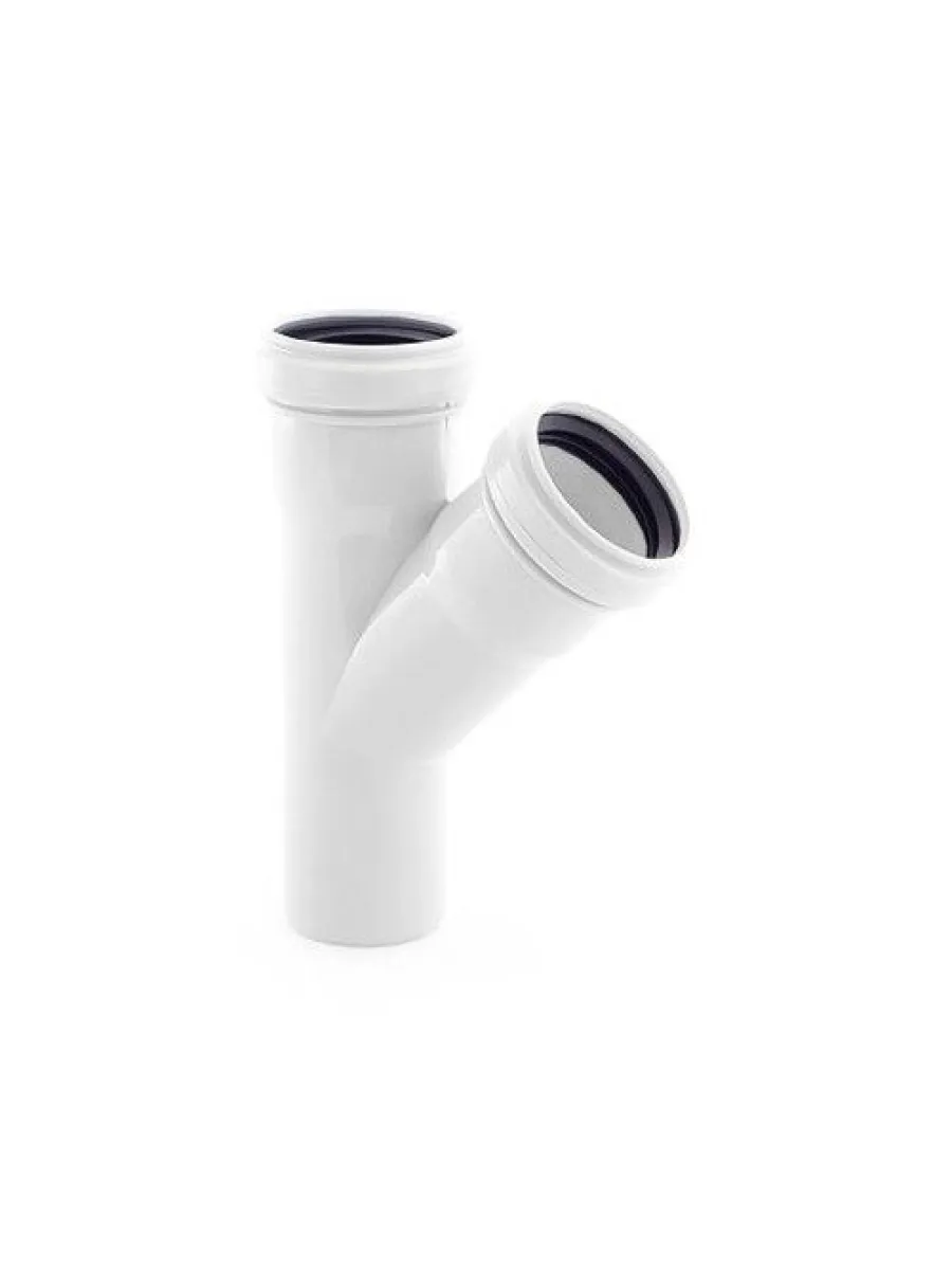 Тройник малошумный   50х50х45º